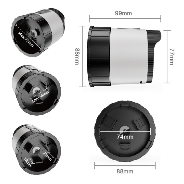 Ocular electrónico HD WiFi de 2 pulgadas para telescopios de gran apertura de 38 mm a 73 mm., V16