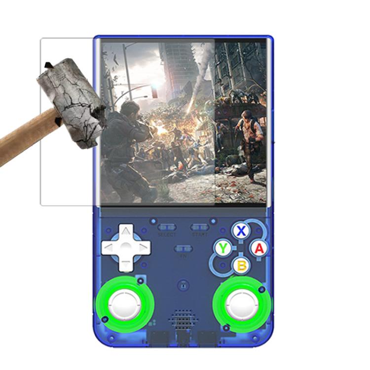 Protector de pantalla para consola R36 Ultra, cristal templado de dureza 9H, HD transparente, antiarañazos.