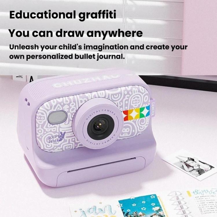 Cámara de impresión digital a color HD para niños CHUCHHAO S9 Cámara de impresión térmica instantánea