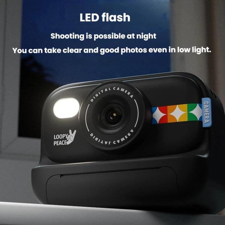 Cámara de impresión digital a color HD para niños CHUCHHAO S9 Cámara de impresión térmica instantánea