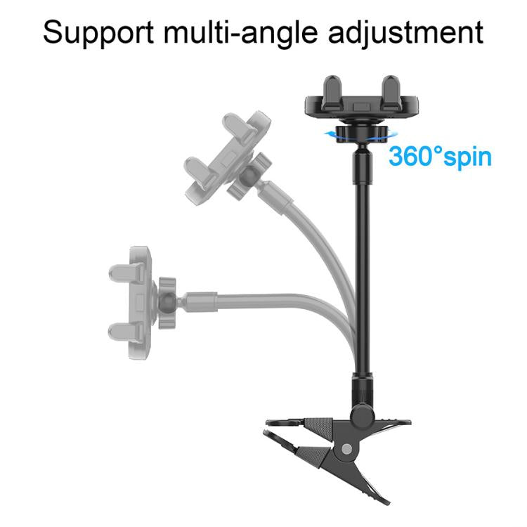 Soporte universal para teléfono para grabar vídeos de enseñanza en directo de guitarra, bajo y ukelele.