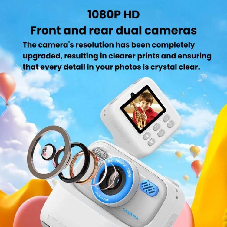 Cámara digital de impresión instantánea para niños P79, grabadora de vídeo con impresión térmica