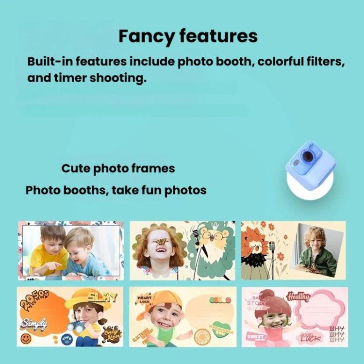 Cámara digital de impresión instantánea para niños P79, grabadora de vídeo con impresión térmica