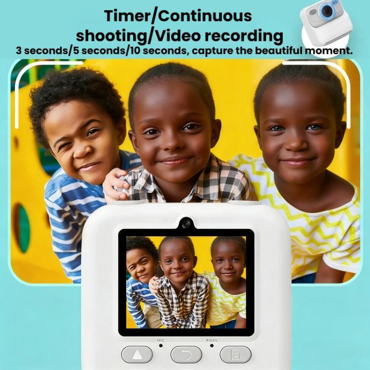 Cámara digital de impresión instantánea para niños P79, grabadora de vídeo con impresión térmica