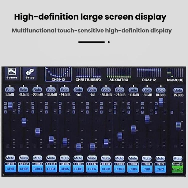 Mezclador digital MDX22 USB Bluetooth Alimentación fantasma de 48 V DSP, US Plug, EU Plug, UK Plug, AU Plug