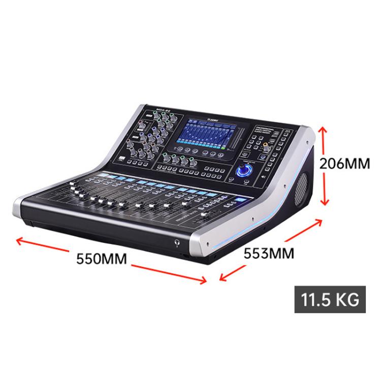 Mezclador digital MDX22 USB Bluetooth Alimentación fantasma de 48 V DSP, US Plug, EU Plug, UK Plug, AU Plug