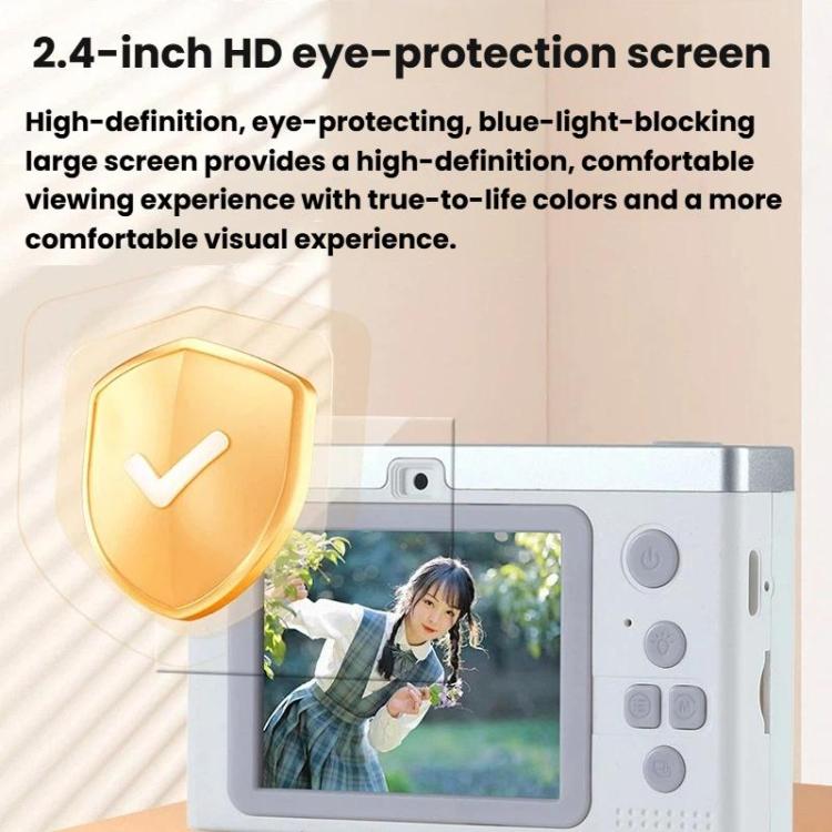 Cámara CCD mini HD de doble lente M12 de 2,4 pulgadas, estilo retro, para estudiantes.
