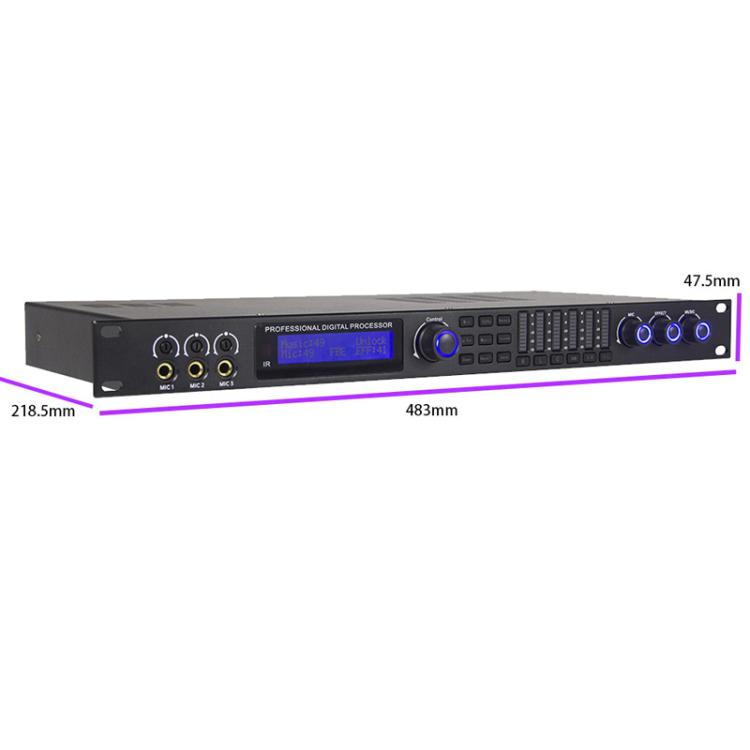 Procesador de efectos de audio vocal DSP KX500 con preamplificador y efectos, US Plug, EU Plug, UK Plug, AU Plug