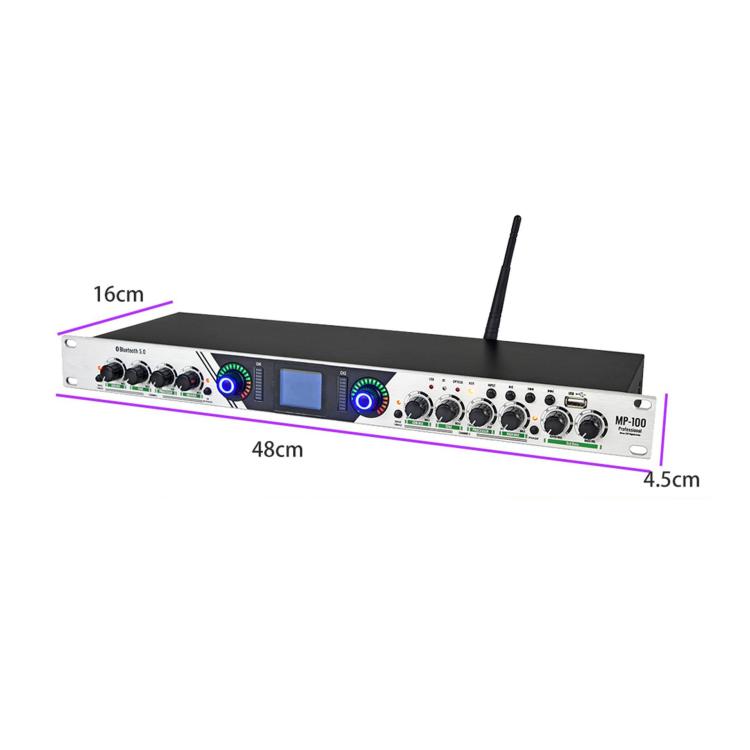 Unidad de preamplificador y efectos MP-100 para mejora vocal profesional, US Plug, EU Plug, UK Plug, AU Plug
