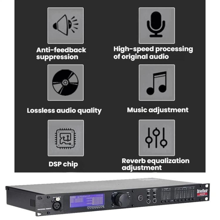 Procesador de audio digital 360, procesador de efectos para escenarios KTV, US Plug, EU Plug, UK Plug, AU Plug