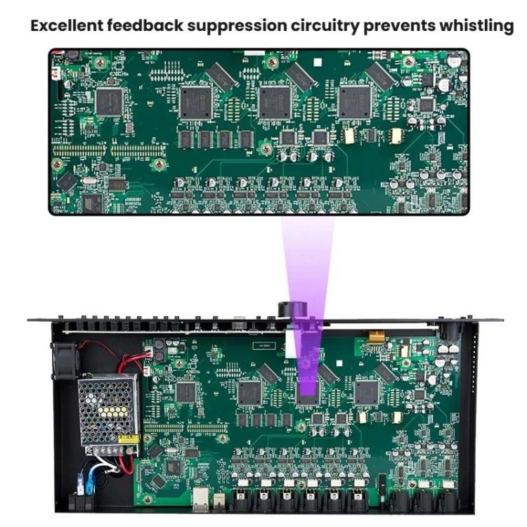 Procesador de audio digital 360, procesador de efectos para escenarios KTV, US Plug, EU Plug, UK Plug, AU Plug