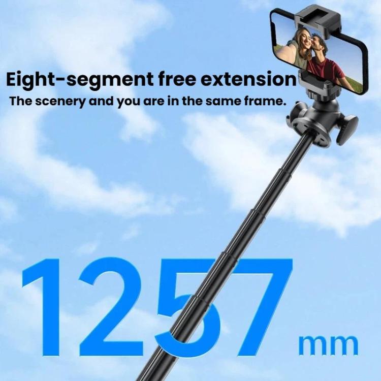 Trípode portátil con control remoto C15 para selfies, compatible con teléfonos y cámaras de acción., 1/4 inch Adapter, Magnetic Quick-Release
