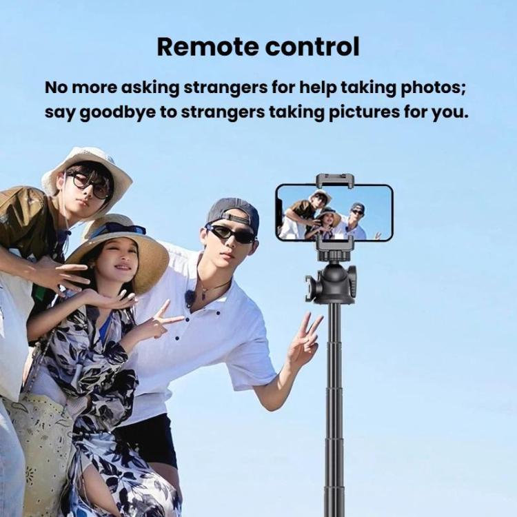 Trípode portátil con control remoto C15 para selfies, compatible con teléfonos y cámaras de acción., 1/4 inch Adapter, Magnetic Quick-Release
