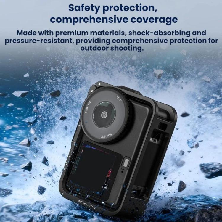 Kit de empuñadura con marco protector de liberación rápida Flymile para fotografía callejera y DJI Osmo Action 6