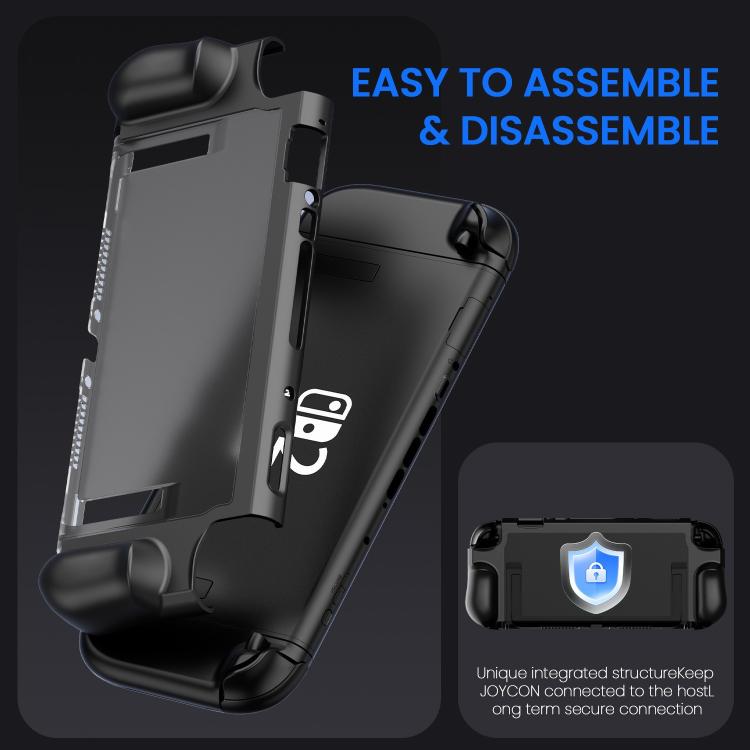 Funda protectora de cobertura total Crystal para Nintendo Switch 2, compatible con la base de carga.