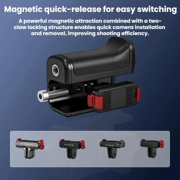 Accesorio para cámara deportiva de mano con base magnética de liberación rápida Flymile para DJI Osmo Action 6