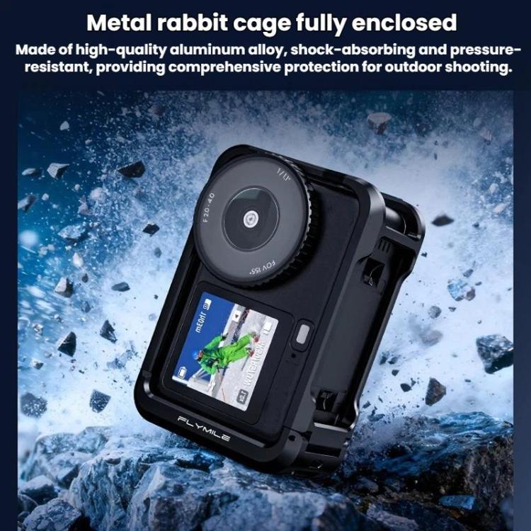 Accesorio para cámara deportiva de mano con base magnética de liberación rápida Flymile para DJI Osmo Action 6