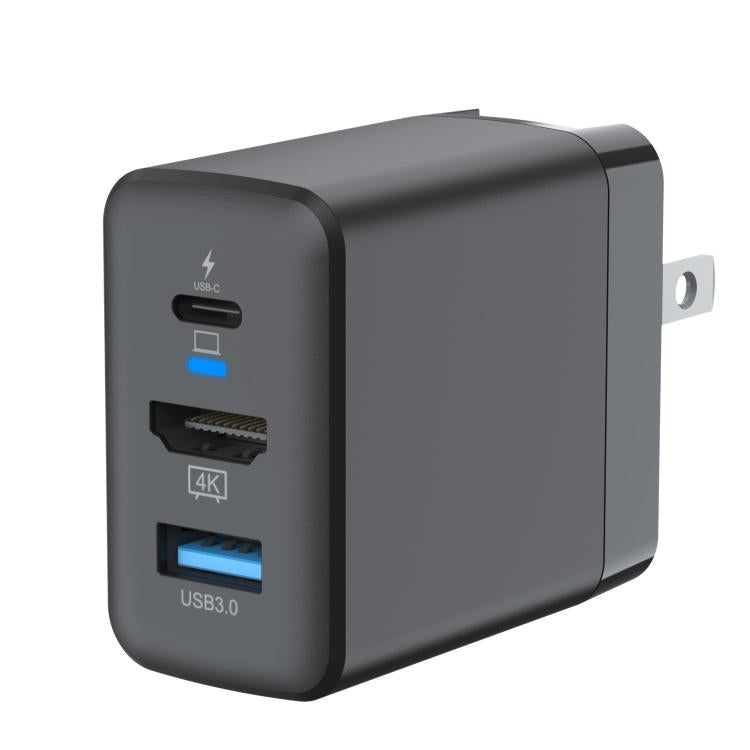 Base de alimentación 3 en 1 de 60 W con HDMI 4K a 60 Hz para Nintendo Switch 2, adaptador de carga rápida con puertos USB-C y USB 3.0, enchufe estadounidense.
