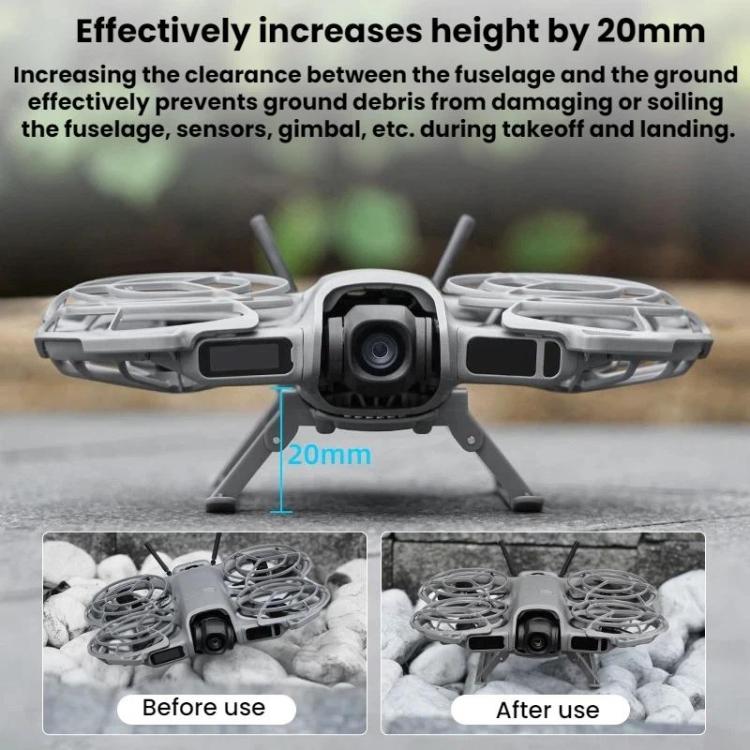 Tren de aterrizaje protector plegable con aumento de altura para el dron DJI Neo 2 BRDRC