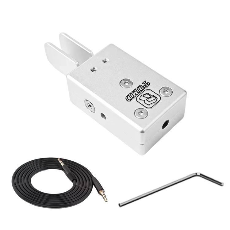 Manipulador automático inalámbrico portátil de doble paleta para código Morse de onda corta, Silver