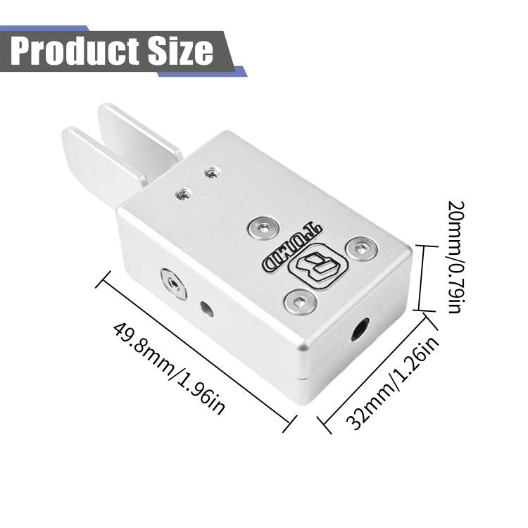 Manipulador automático inalámbrico portátil de doble paleta para código Morse de onda corta, Silver