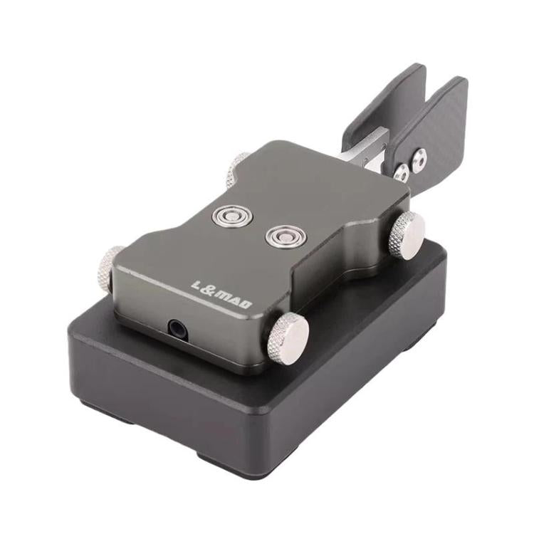 Radio de onda corta con audio de 3,5 mm, doble paleta, llave automática y código Morse., Titanium Gray, Blue, Red