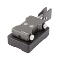 Radio de onda corta con audio de 3,5 mm, doble paleta, llave automática y código Morse., Titanium Gray, Blue, Red