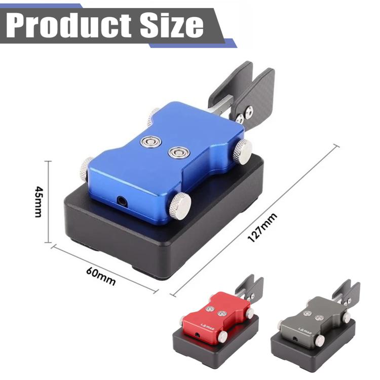 Radio de onda corta con audio de 3,5 mm, doble paleta, llave automática y código Morse., Titanium Gray, Blue, Red