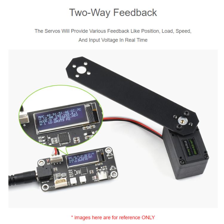 Servomotor de bus serie con codificador magnético de 360 grados de alta precisión y alto par WAVESHARE, 33014