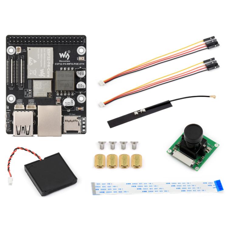 La placa de desarrollo WAVESHARE ESP32-P4-WIFI6-POE-ETH admite alimentación por Ethernet (PoE)., Package C