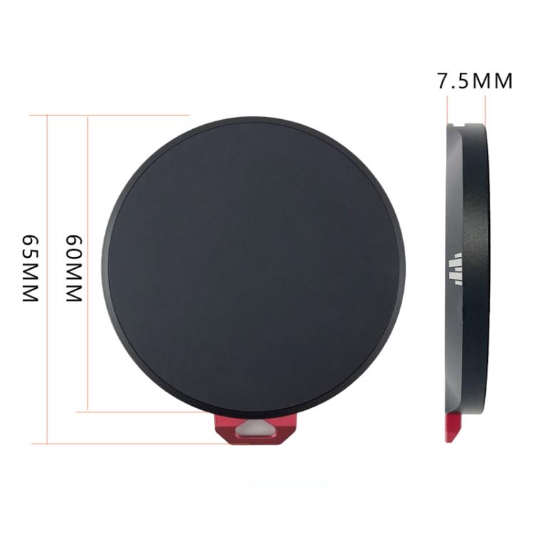 Soporte magnético para teléfono, trípode con zapata fría, aleación de aluminio, palo selfie para fotografía, base de montaje estilo Arca de 1/4 de pulgada con ventosa., Base