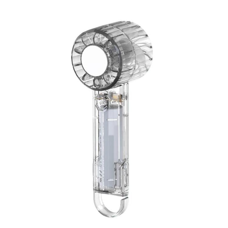 Ventilador de espejo con carga USB, mini ventilador portátil para exteriores con clip de mosquetón.