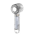 Ventilador de espejo con carga USB, mini ventilador portátil para exteriores con clip de mosquetón.