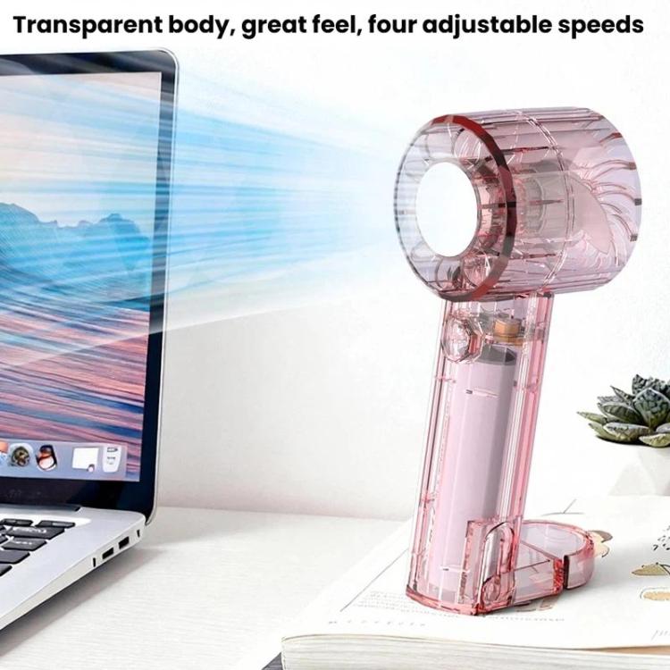 Ventilador de espejo con carga USB, mini ventilador portátil para exteriores con clip de mosquetón.