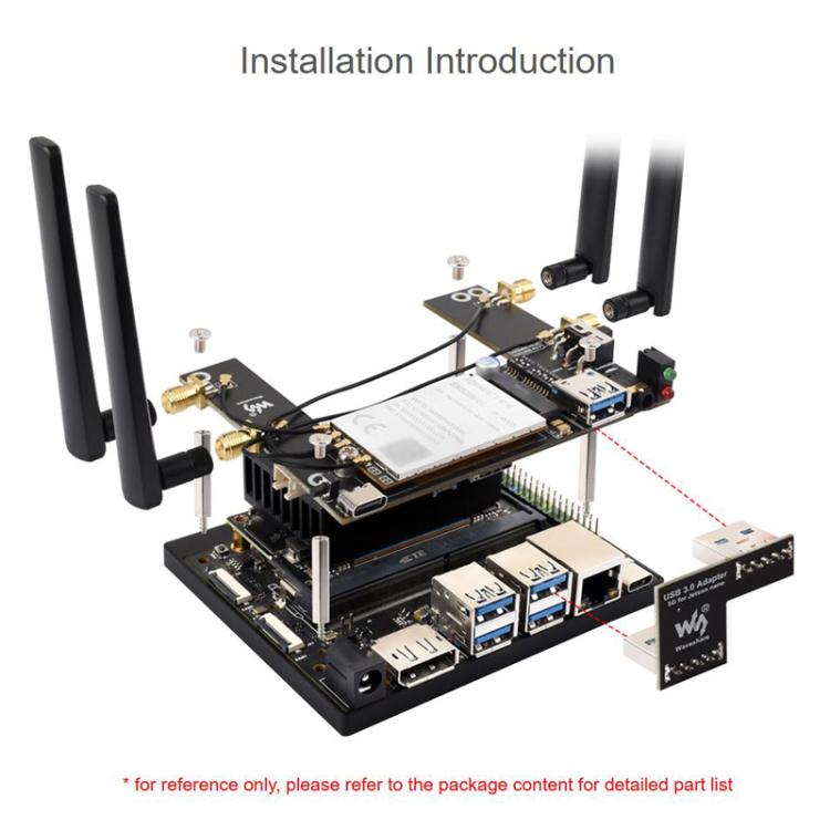 Módulo WAVESHARE 5G / 4G / 3G, incluye módulo RM520N-GL, compatible con redes 5G NSA y SA, posicionamiento GNSS., 32256
