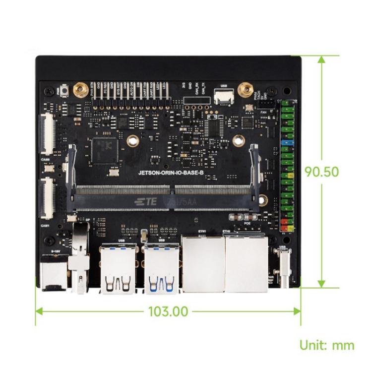 Para la placa base Ethernet dual Jetson Orin Nano / NX Super, 24359