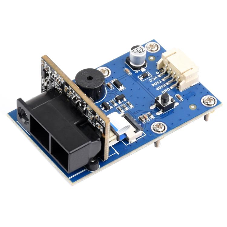 Módulo de escaneo de código QR de código de barras WAVESHARE tipo E con carcasa metálica, lectura de código DPM e interfaces duales USB UART integradas., 32387