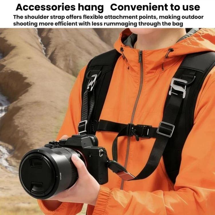 Mochila para cámara Cwatcun D248 mediana, impermeable y de alta capacidad para cámaras DSLR y cámaras digitales.