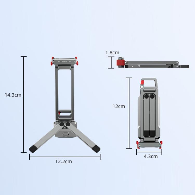 Soporte magnético de liberación rápida para trípode y clip con mosquetón Flymile para DJI Osmo Action 6 / Nano, AC6035