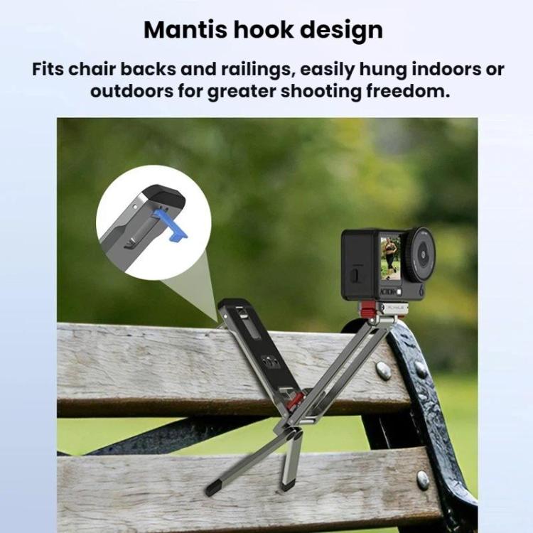 Soporte magnético de liberación rápida para trípode y clip con mosquetón Flymile para DJI Osmo Action 6 / Nano, AC6035