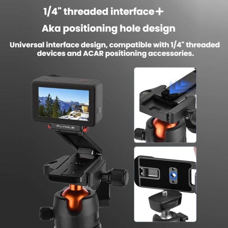 Soporte magnético de liberación rápida para trípode con clip de mosquetón para DJI Osmo Action 3 / 4 / 5 Pro, AC5027