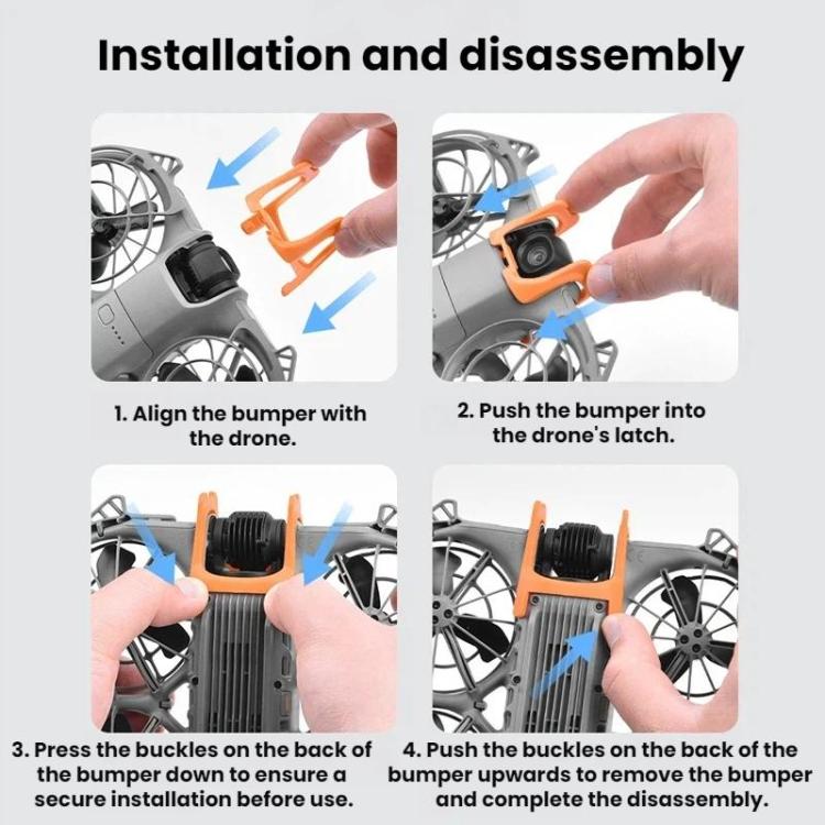 Protector de lente BRDRC para dron DJI Neo 2, parachoques anticolisión