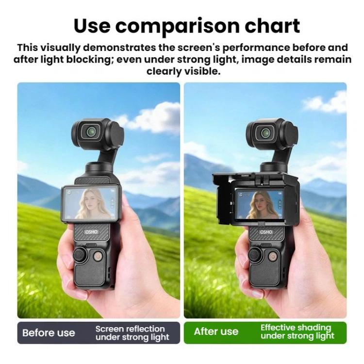 Protector de pantalla plegable BRDRC para DJI Osmo Pocket 3