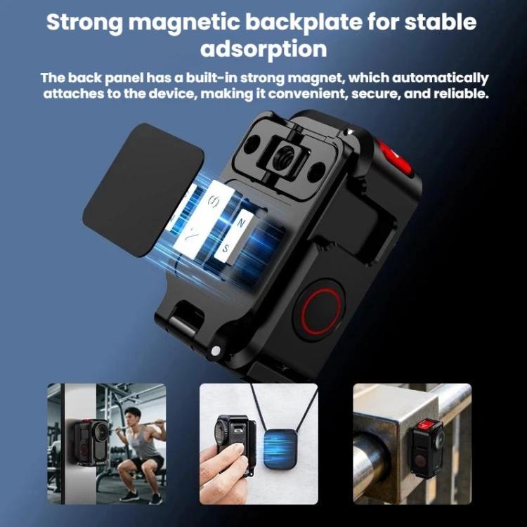 Soporte de expansión magnético Flymile para DJI Osmo Nano, marco protector de jaula metálica, ON014