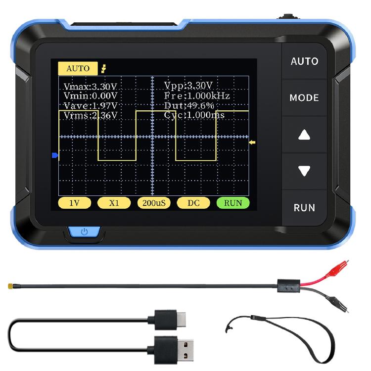 Osciloscopio digital pequeño portátil FNIRSI para mantenimiento, Standard, Upgrade