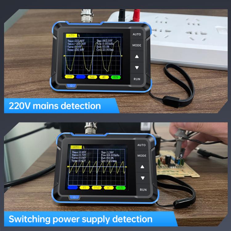 Osciloscopio digital pequeño portátil FNIRSI para mantenimiento, Standard, Upgrade
