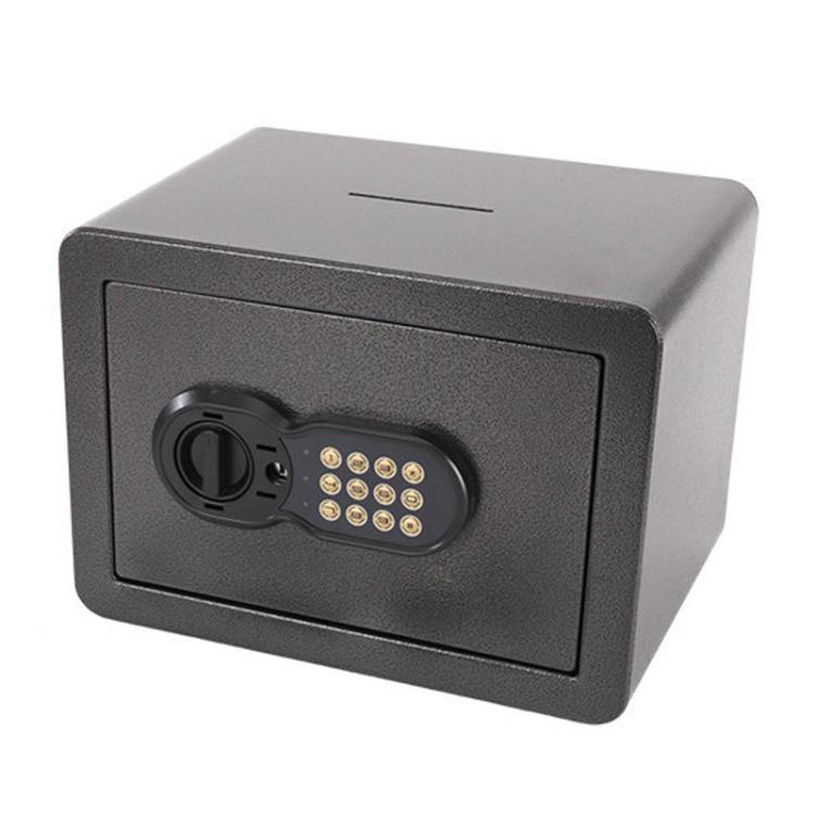 Caja fuerte empotrable oculta de acero para uso doméstico.