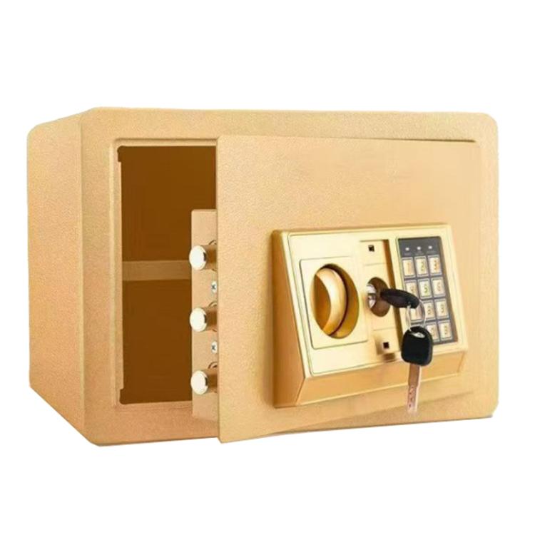 Caja fuerte pequeña de acero para montaje en pared con placa antirrobo y contraseña., Black With Money Drop Slot, Gold With Money Drop Slot, Black No Money Drop Slot, Gold No Money Drop Slot