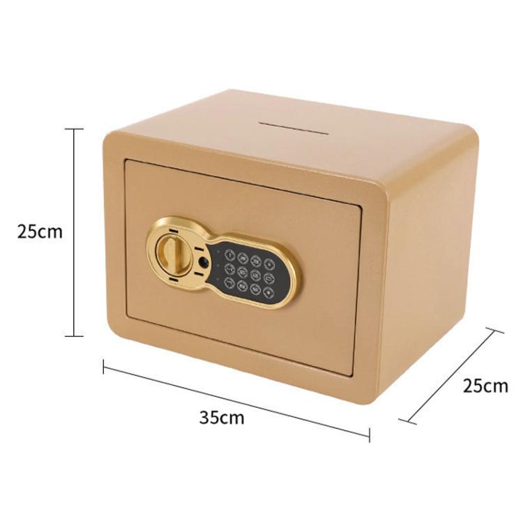 Caja fuerte pequeña de acero para montaje en pared con placa antirrobo y contraseña., Black With Money Drop Slot, Gold With Money Drop Slot, Black No Money Drop Slot, Gold No Money Drop Slot