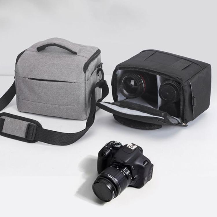 Bolso de hombro para cámara DSLR y bolso para cámara sin espejo, Small Gray, Small Black, Large Gray, Large Black
